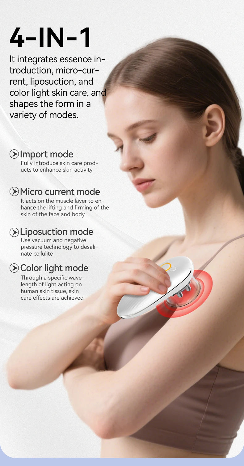 OZEMEI Face & Body Sculpting Massager – Electric Cellulite, Cupping & Guasha Device with EMS