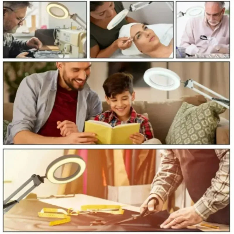 72-LED Illuminated Magnifier with 3-Color Lighting