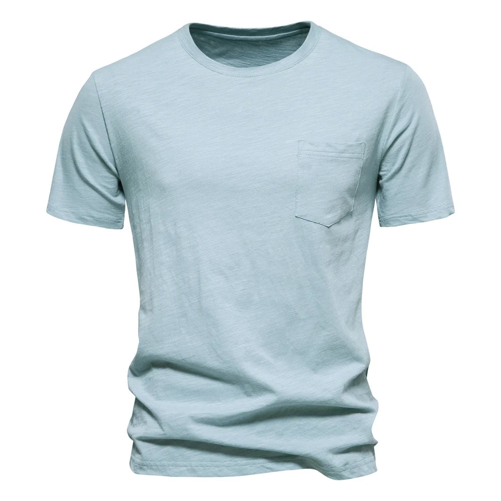 Men's 100% Cotton Soft O-Neck Short Sleeve Tee — Essential Everyday T-Shirt