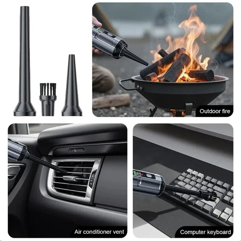 Handheld Car Vacuum – 17kPa Cordless Brushless Cleaner
