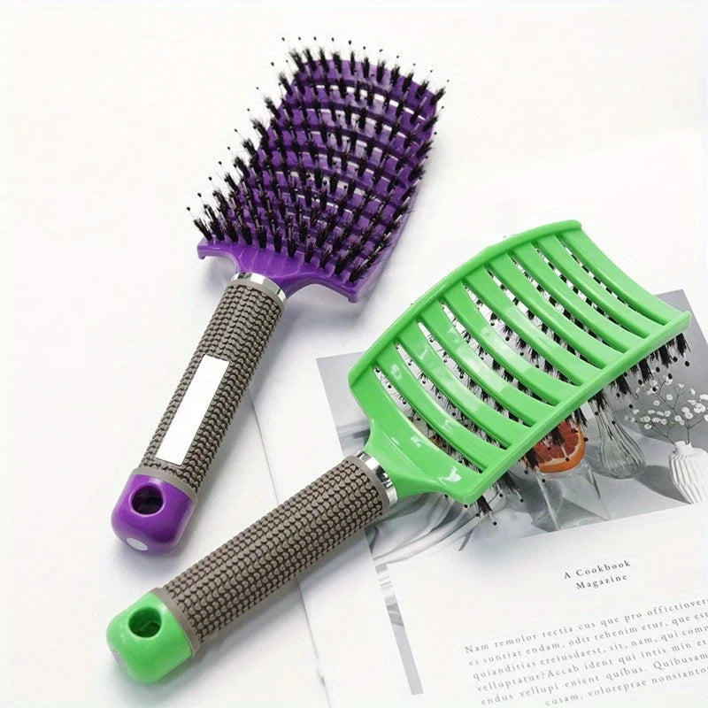 Scalp Massage Hair Brush – Professional Detangling Tool for Wet & Curly Hair