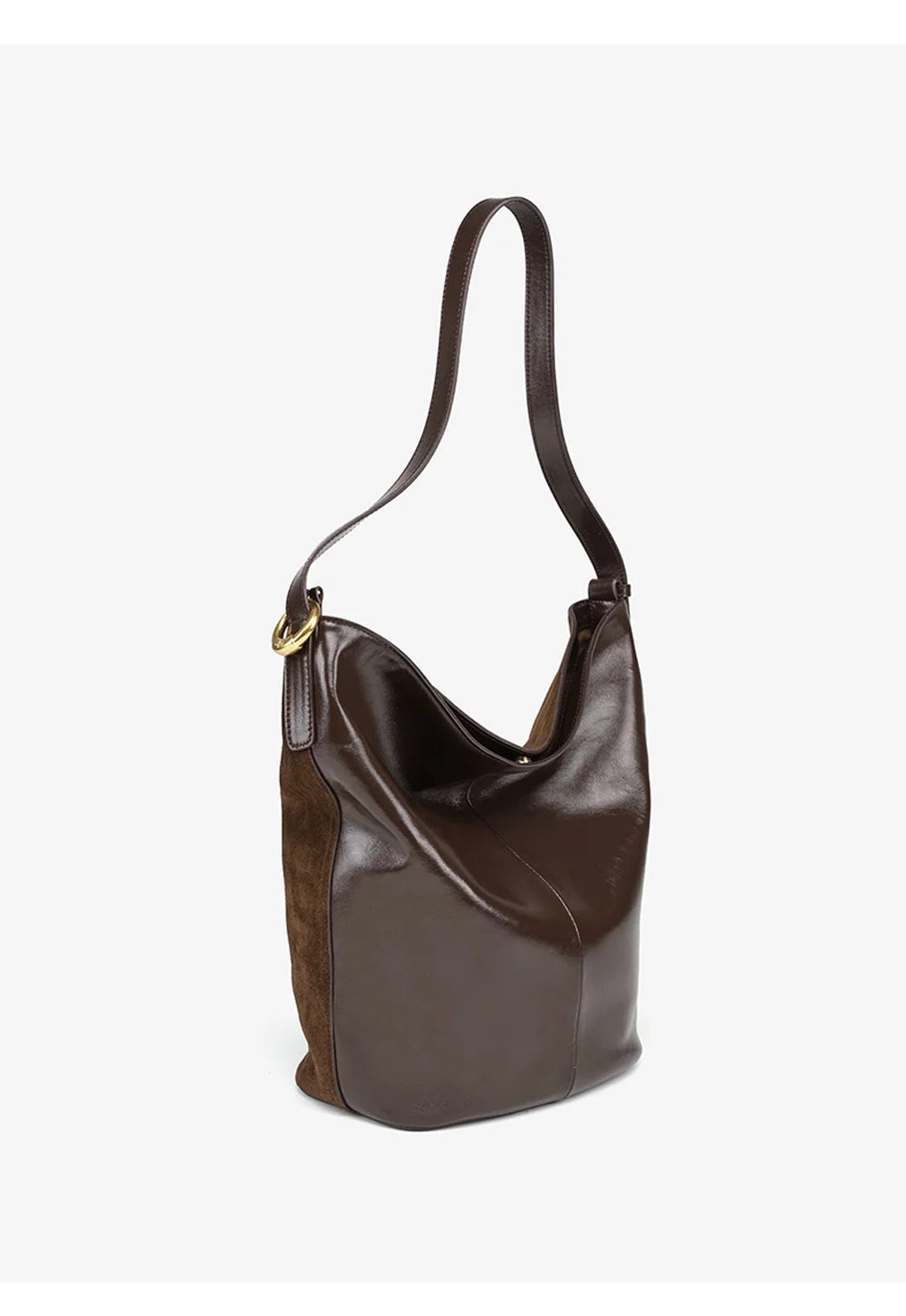 LA FESTIN Genuine Leather Bucket Bag – Designer Crossbody Shoulder Handbag for Women