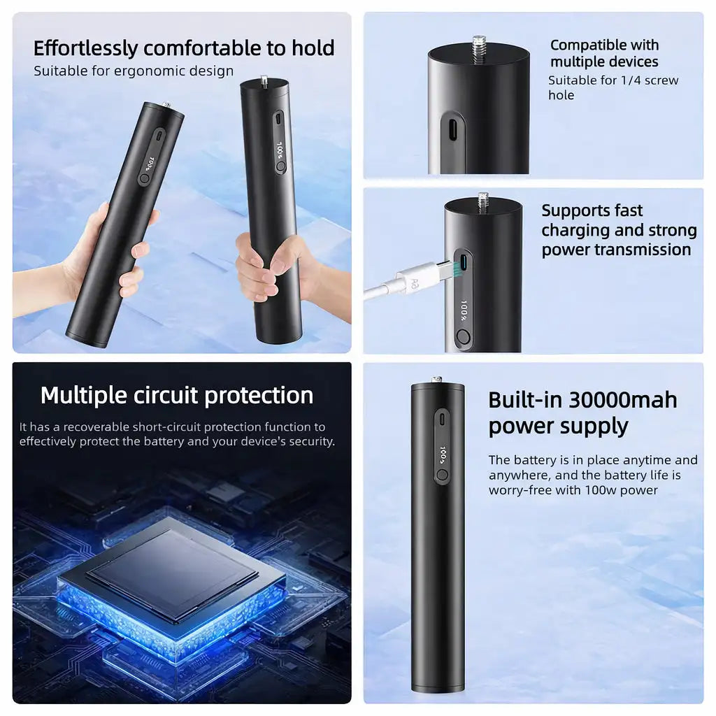 All-in-One Power Bank Stand for Starlink — Portable Battery & Mount for Starlink Mini