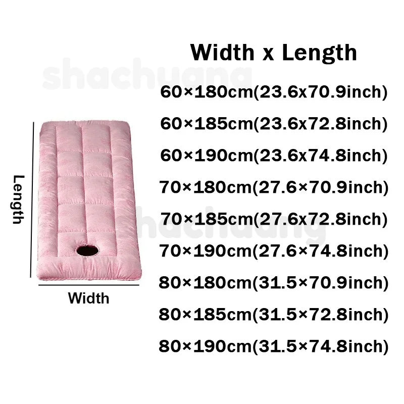 Professional SPA Massage Table Pad – Foldable Facial Bed Cushion with Elastic Bands