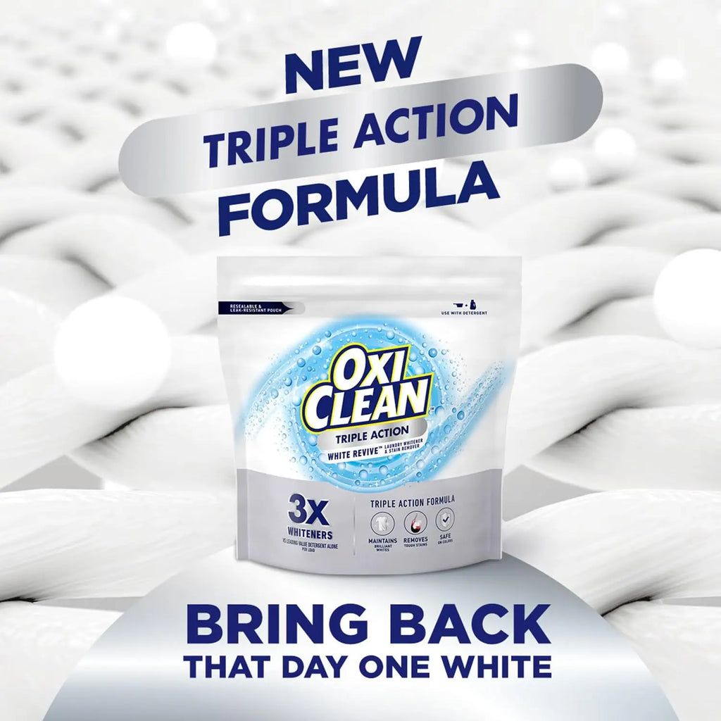 Brilliantly Bright Whites Every Wash — Laundry Whitener & Stain Remover Powder | 3X Whitening Power, Color-Safe, HE Compatible