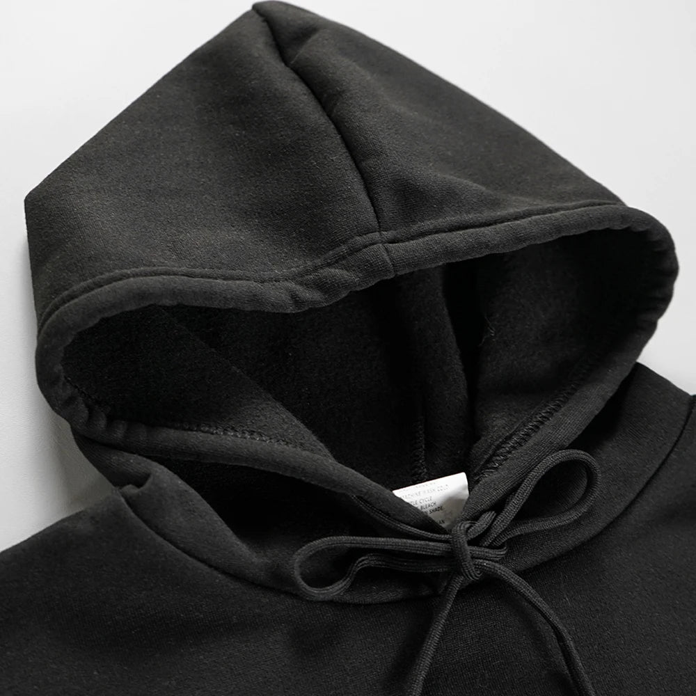 Men's Fleece Oversized Pullover Hoodie — Warm Casual Multi-Color Sweatshirt