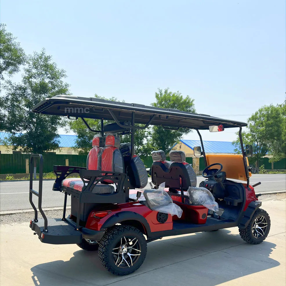 Street Legal 4-Seater Electric Golf Cart — 72V Lithium Battery, 5kW AC Motor