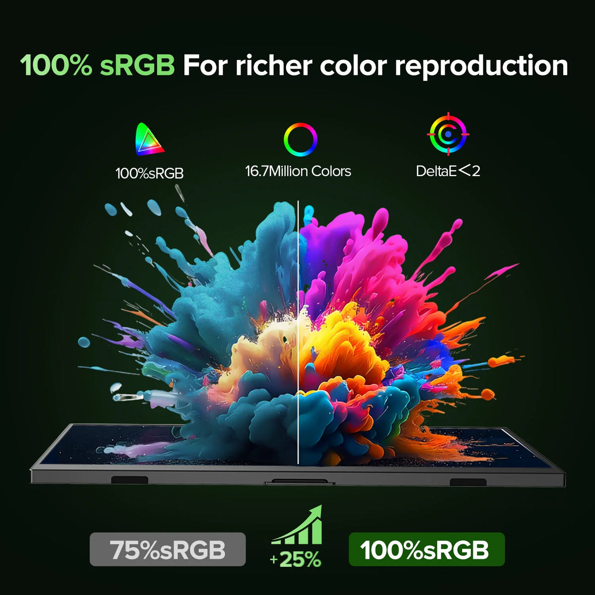 15.6-Inch Portable Monitor – Full HD IPS & Adjustable Stand
