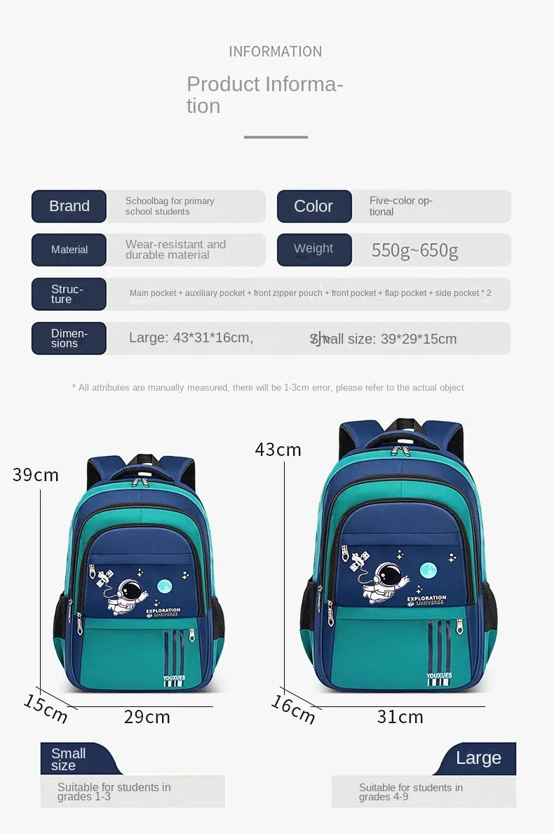 Kids School Backpack – Astronaut & Bear Designs