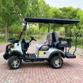 Touring Electric Golf Cart — Multi-Purpose Hunting Cart with Folding Windshield & Touch Display