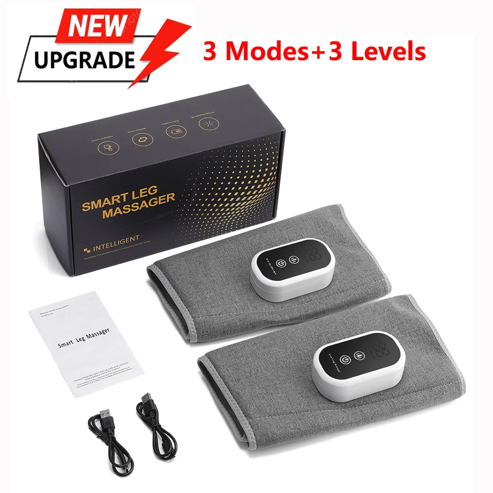 Wireless 360° Air Pressure Calf Massager — 3-Mode Airbag Leg & Foot Circulation Booster