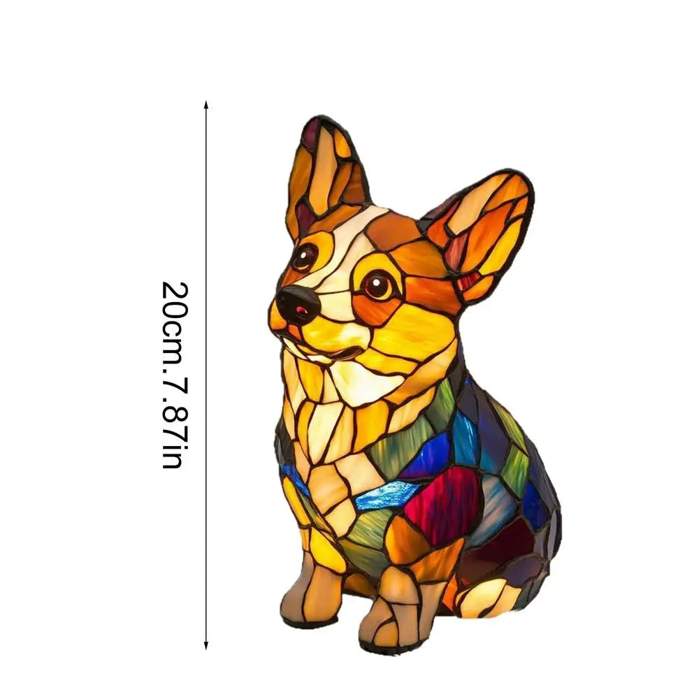 Animal Table Lamp – Colorful Resin Accent