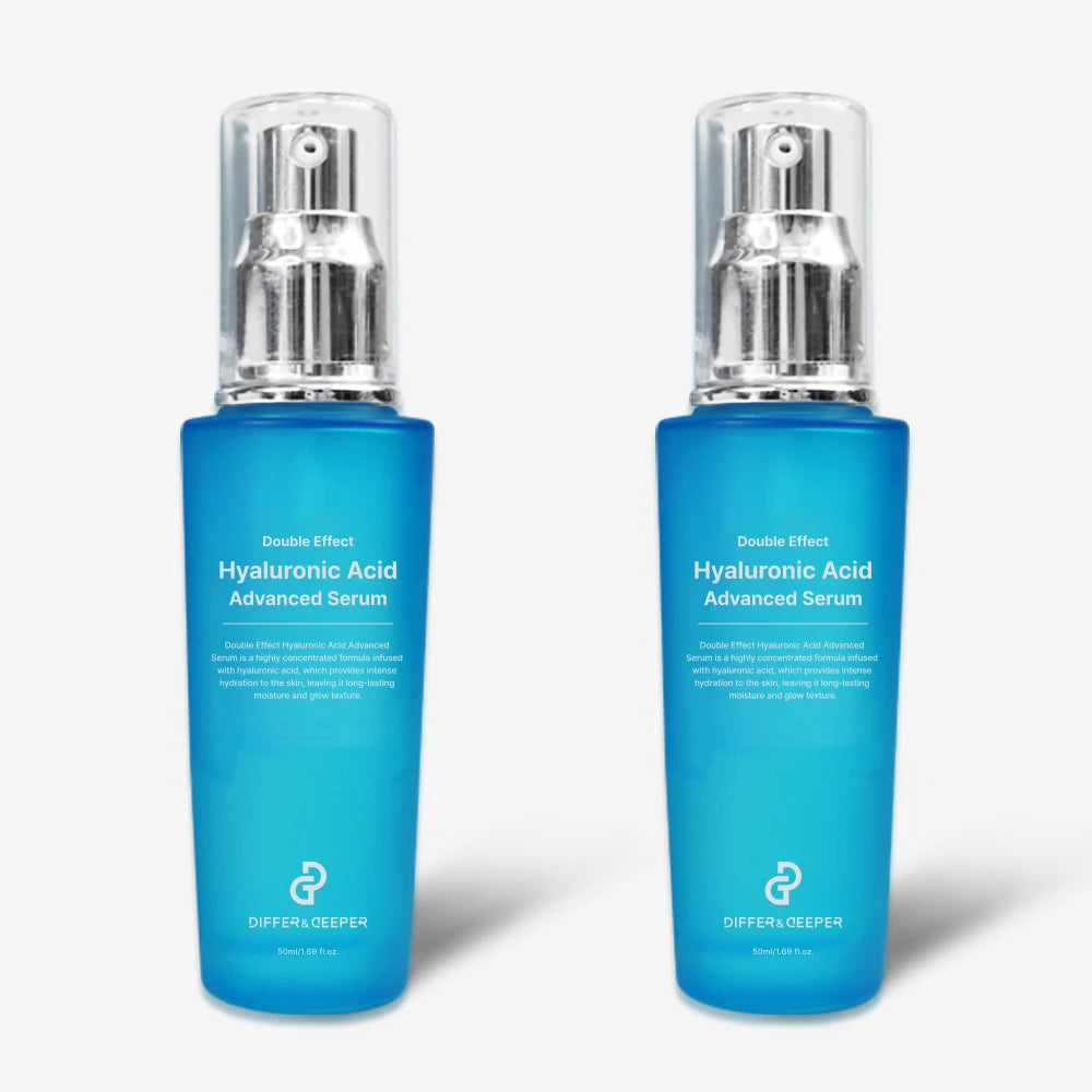Differ & Deeper Double Effect Hyaluronic Acid Serum 50ml — Deep Hydration Anti-Aging K-Beauty Face Serum