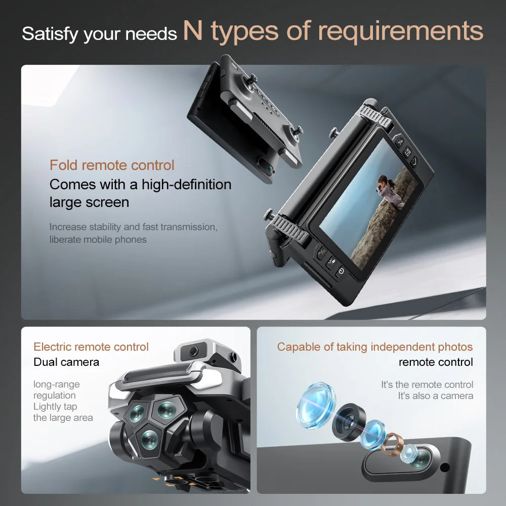 M66 Foldable Camera Drone with Screen Remote