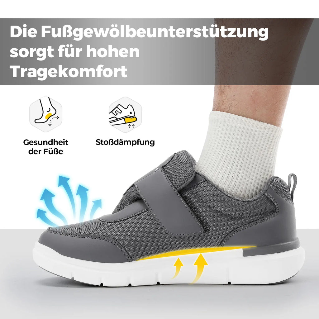 Men's Extra Wide Diabetic Walking Shoes – Lightweight Neuropathy & Pain Relief for Swollen Feet