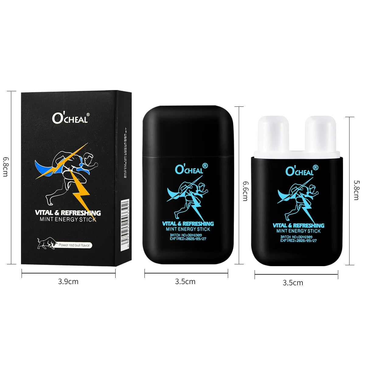 Dual Hole Aromatherapy Inhaler Stick 3.6g – Energizing Scent Vapor Bar