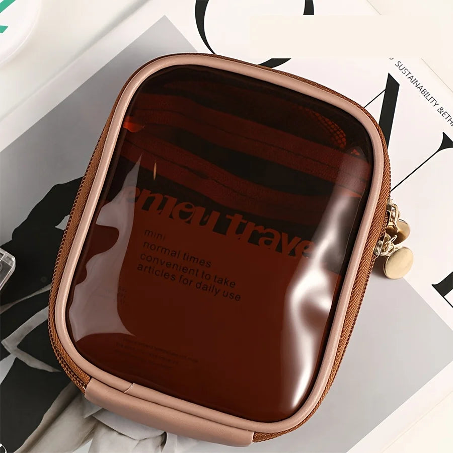 Mini Transparent Waterproof Cosmetic Clutch Bag