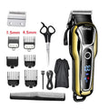 Kemei KM-1990 Professional Hair Clipper – LCD Display, 120-Min Battery, Almighty Grooming Set