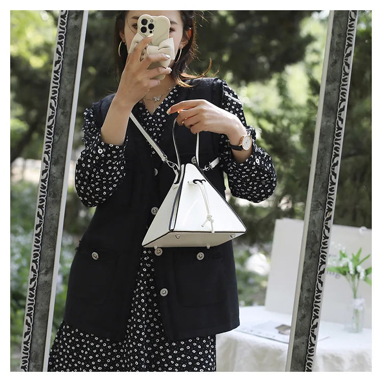 Luxury Triangle Designer Crossbody Shoulder Bag – High Quality Leather Hobo Handbag for Women