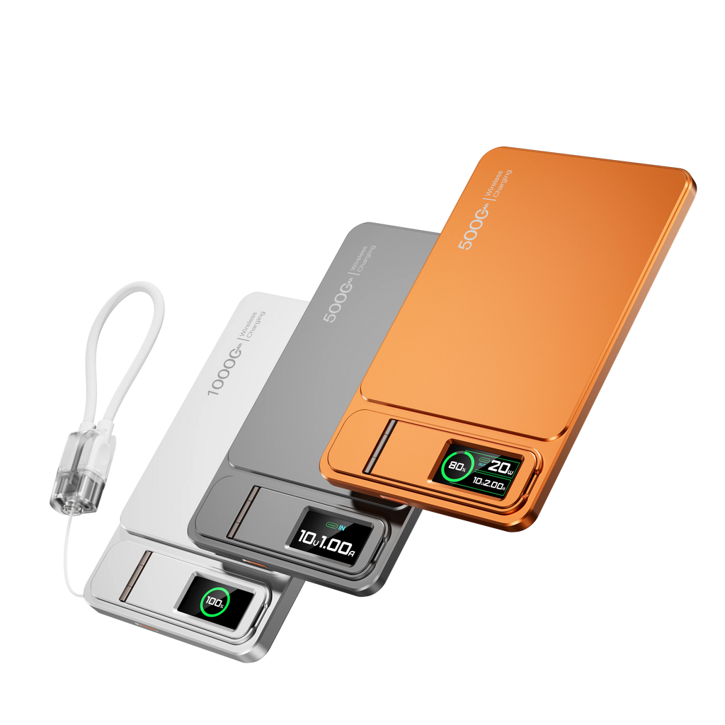 10000mAh Slim Power Bank — Lightweight Portable Charger for Everyday Carry