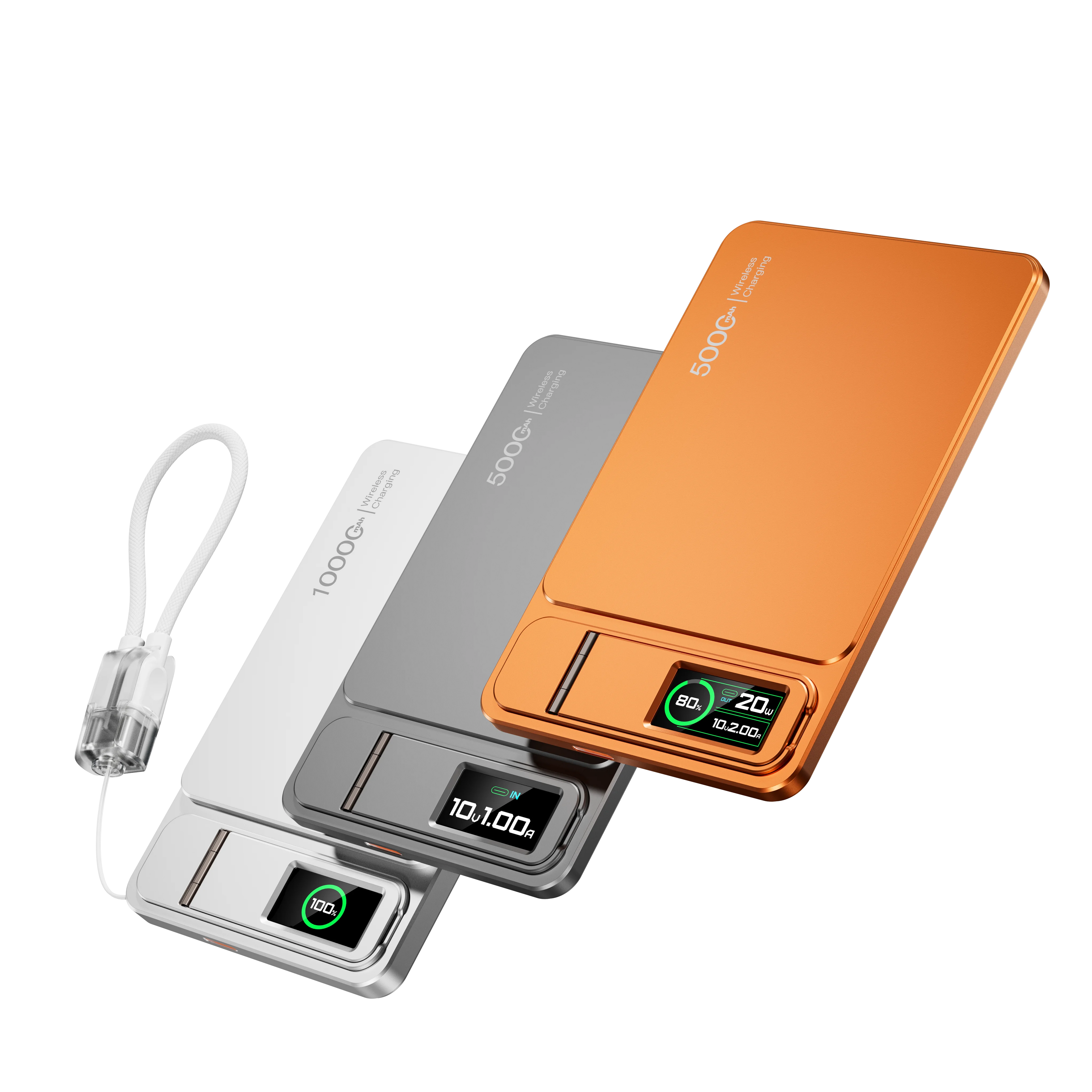 10000mAh Slim Power Bank — Lightweight Portable Charger for Everyday Carry