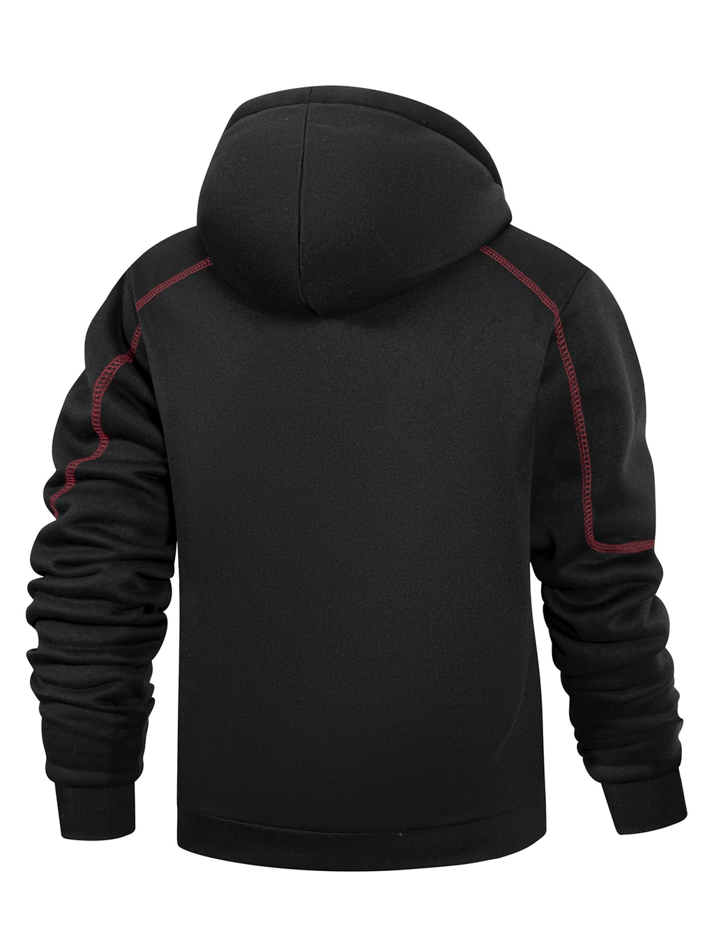 Men's Solid Color Zip Hoodie Jacket — Classic Everyday Zip-Up