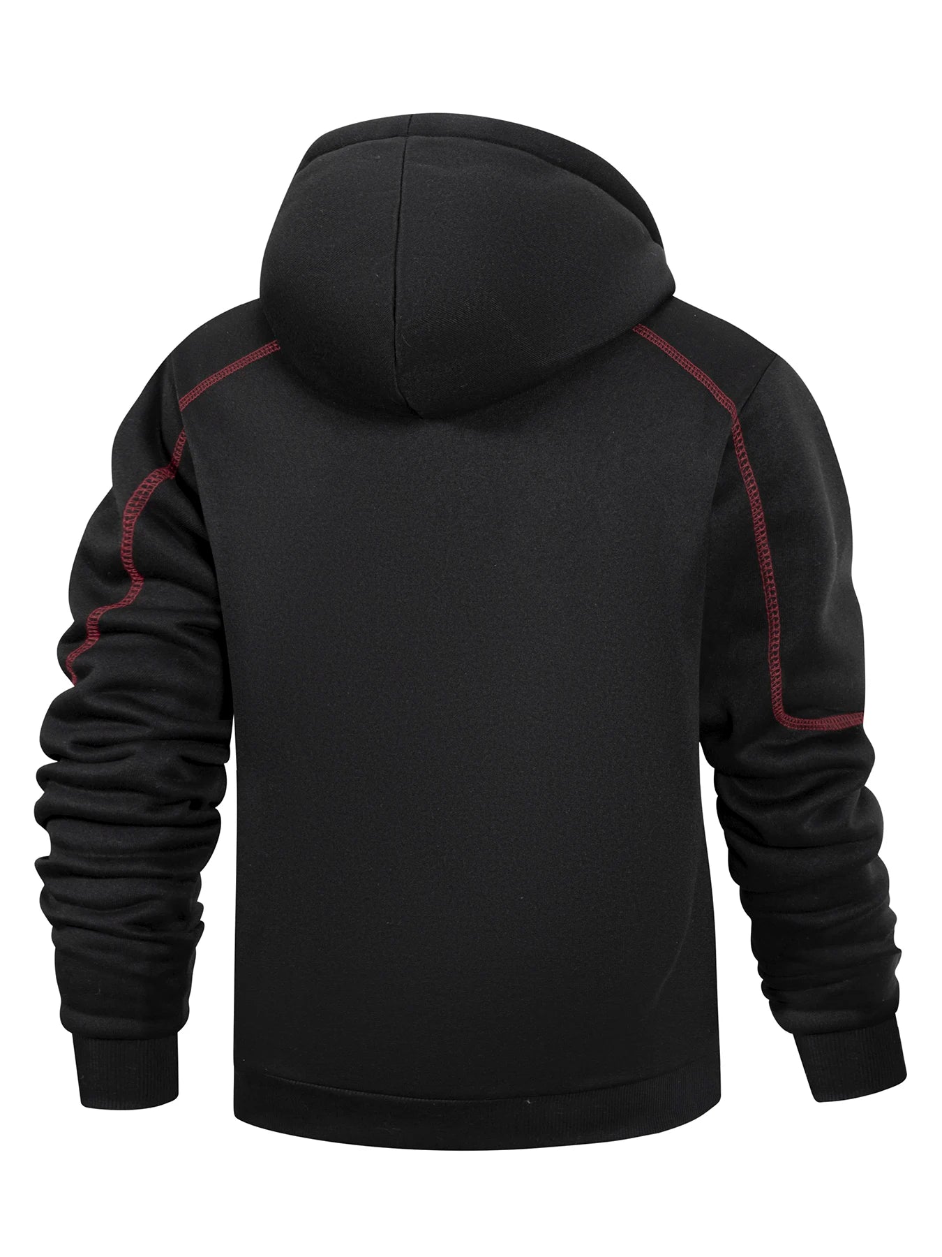 Men's Solid Color Zip Hoodie Jacket — Classic Everyday Zip-Up