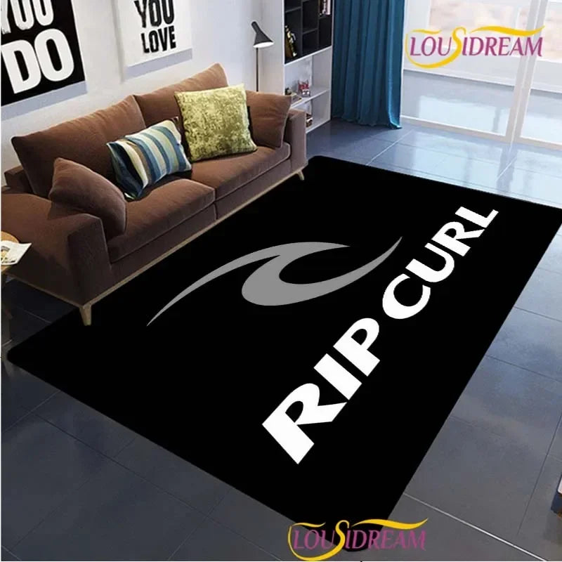 Surf Print Area Rug – Non-Slip Living Room, Bedroom & Kitchen Carpet
