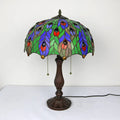 Stained Glass Table Lamp – Decorative Resin Base