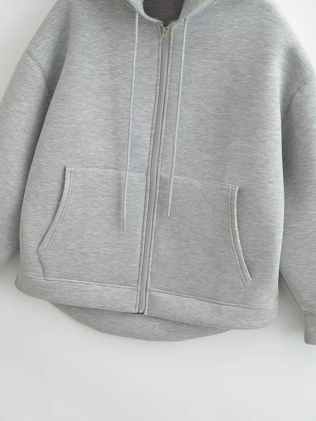 Women's Oversized Zip-Up Hoodie Coat – High Street Double Pocket Outerwear
