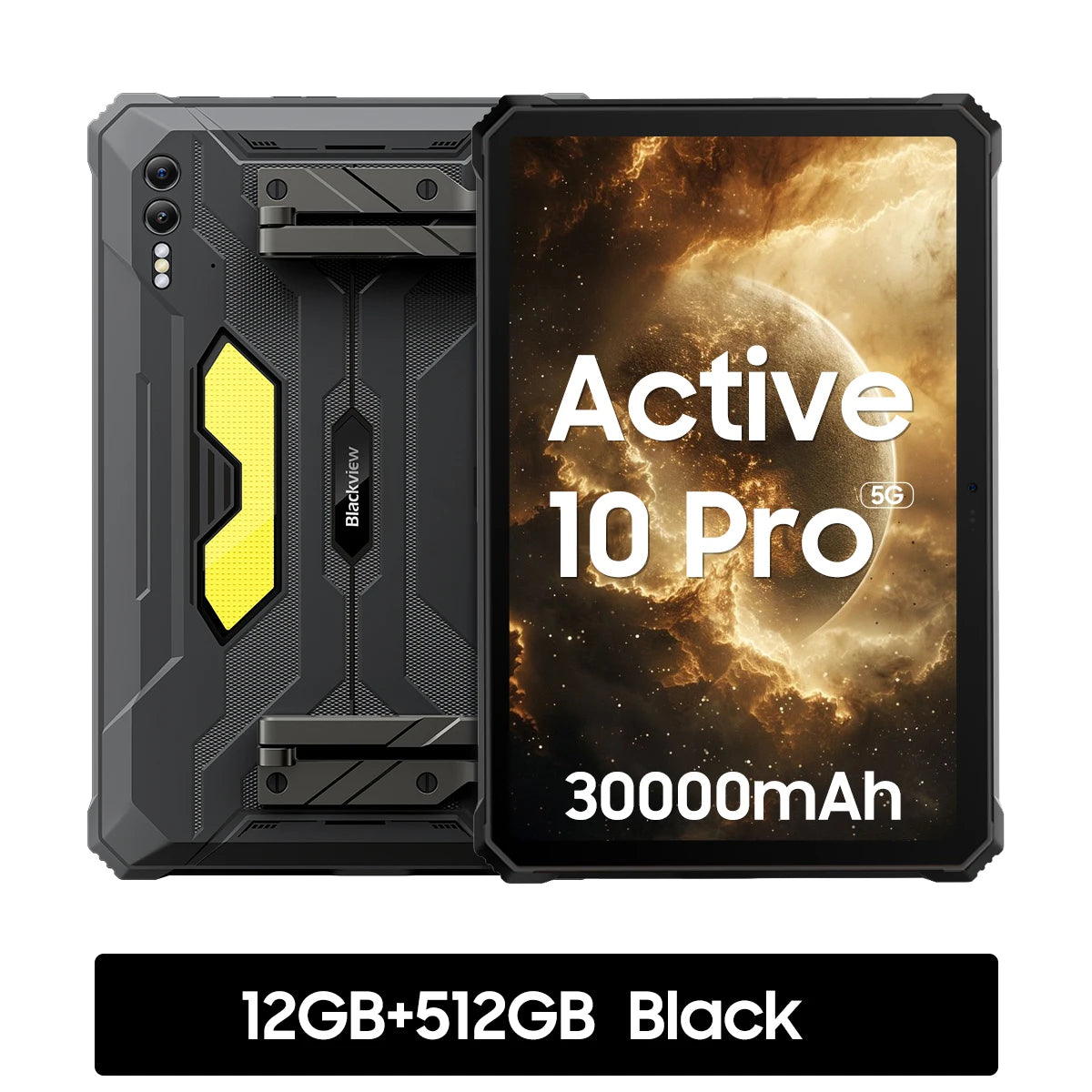Blackview Active 10 Pro 11" Rugged Tablet – 5G, 12GB RAM, 512GB, 30000mAh, 108MP