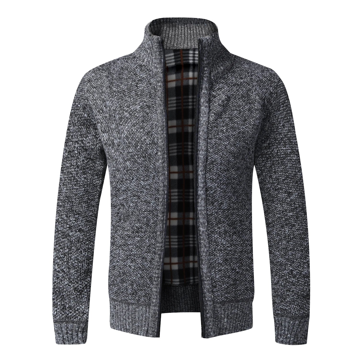 Men's Full Zip Knitted Cardigan Sweater — Classic Casual Knitwear