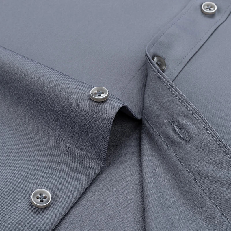 Men's Slim Fit Long Sleeve Business Shirt — Tailored Formal Dress Shirt