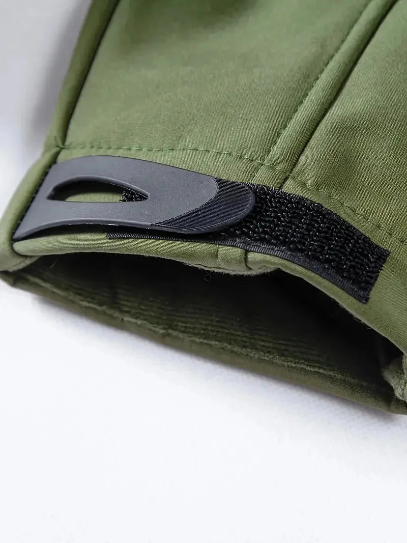 Men's Military Tactical Soft Shell Jacket – Waterproof Windproof Hooded Outdoor Coat