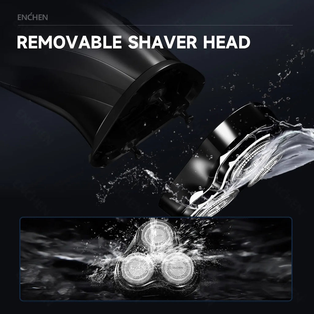 ENCHEN BlackStone 3 Replacement Shaver Blade Head – 3D Floating Waterproof Rotary Blade
