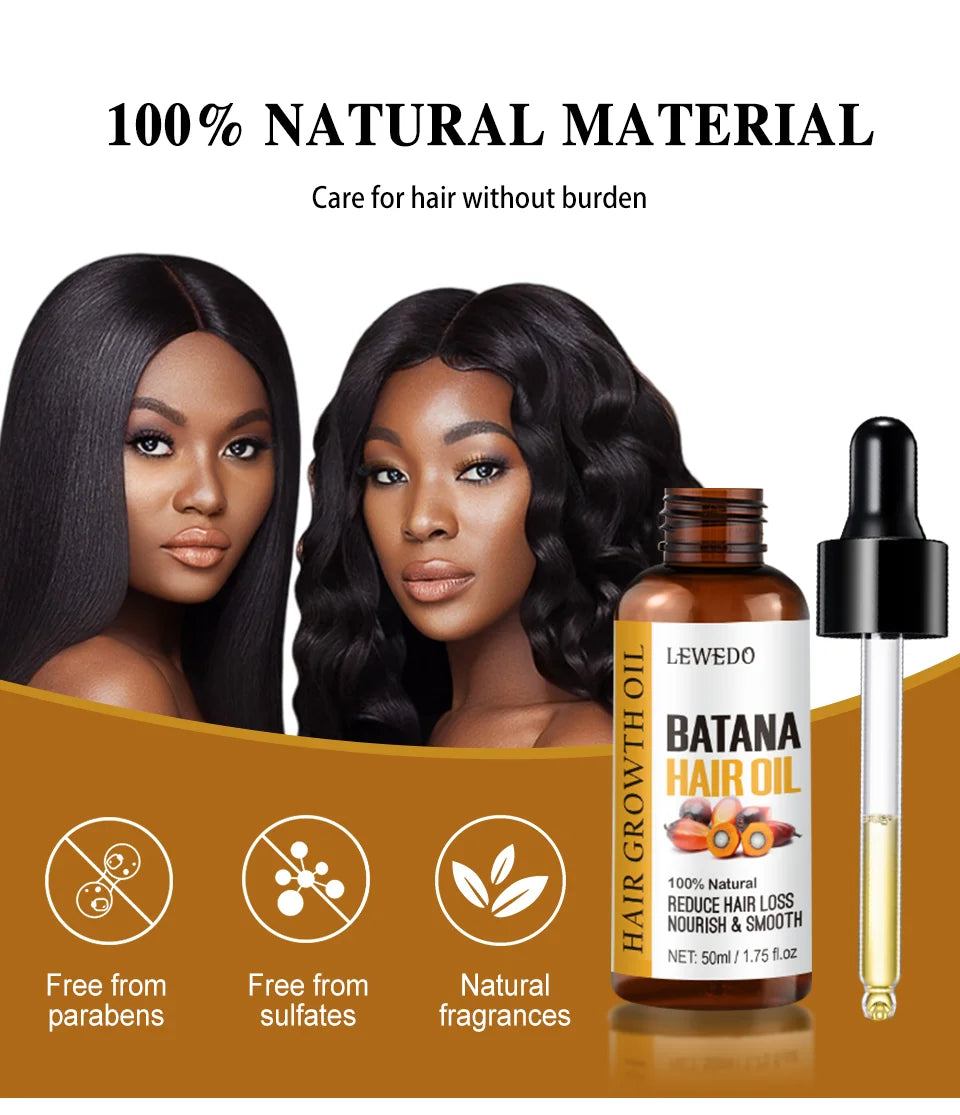 Batana Oil Hair Growth Serum — Anti-Hair Loss Essence for Thicker, Stronger Hair