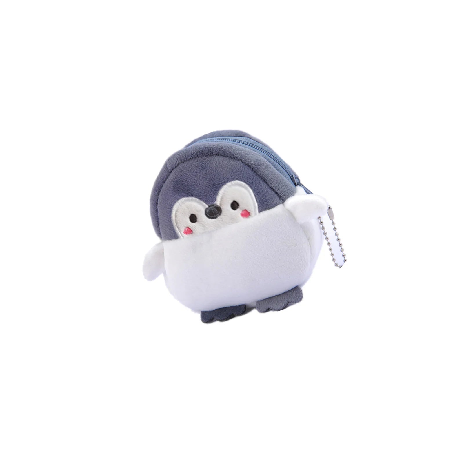 Cute Plush Penguin Coin Purse – Mini Zipper Pouch Keychain for Lipstick, Keys & Money