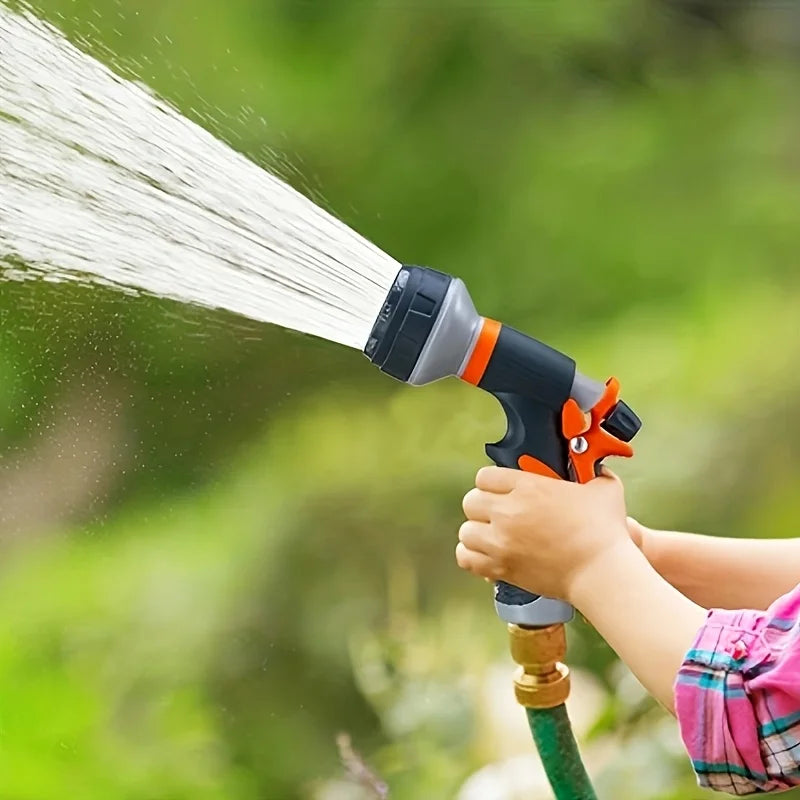 8-Mode High-Pressure Garden Watering Gun – Adjustable Sprayer for Plants, Lawn & Yard