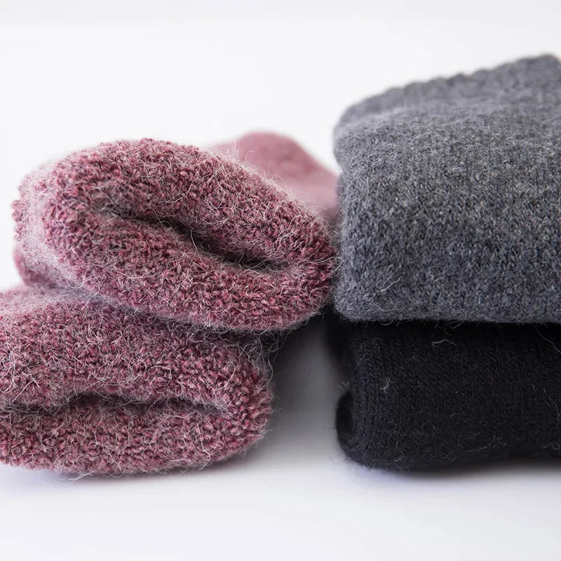 Men's Thick Merino Wool-Blend Winter Socks
