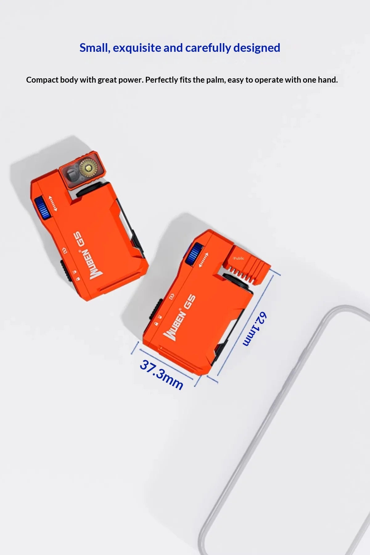 Wuben G5 Rechargeable EDC Pocket Flashlight – 400 Lumens, Dual Light Sources & RGB Light