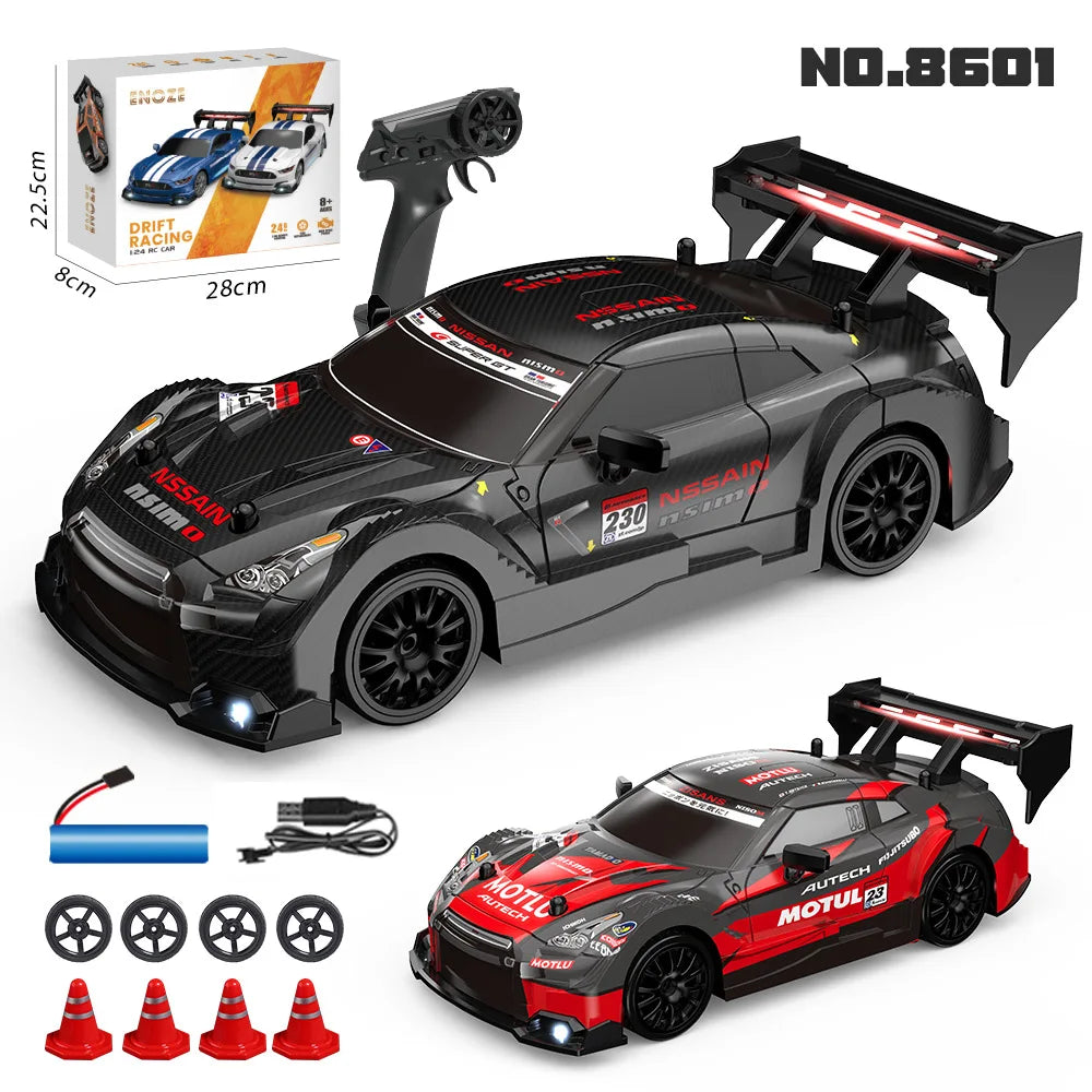 1:24 Scale 4WD RC Drift Car – 20KM/H High Speed LED Racing Vehicle