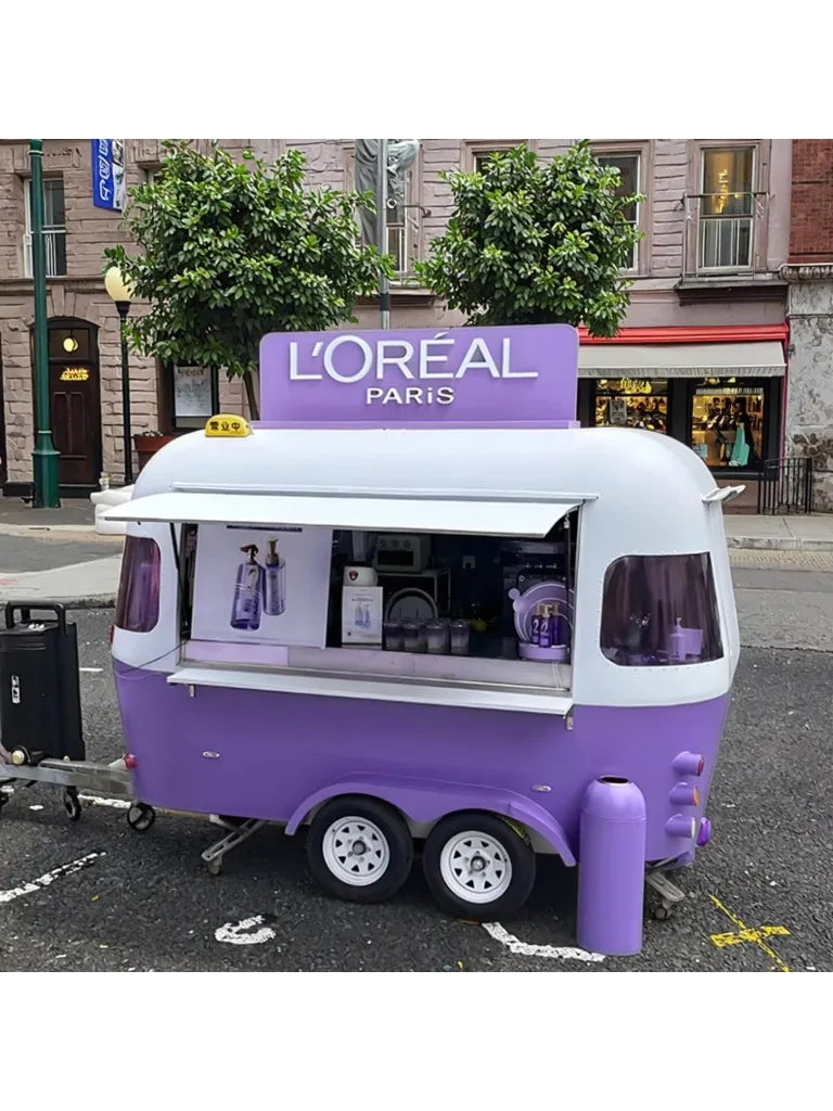 Customized Gelato & Ice Cream Vending Cart — Fully Equipped Mobile Food Trailer