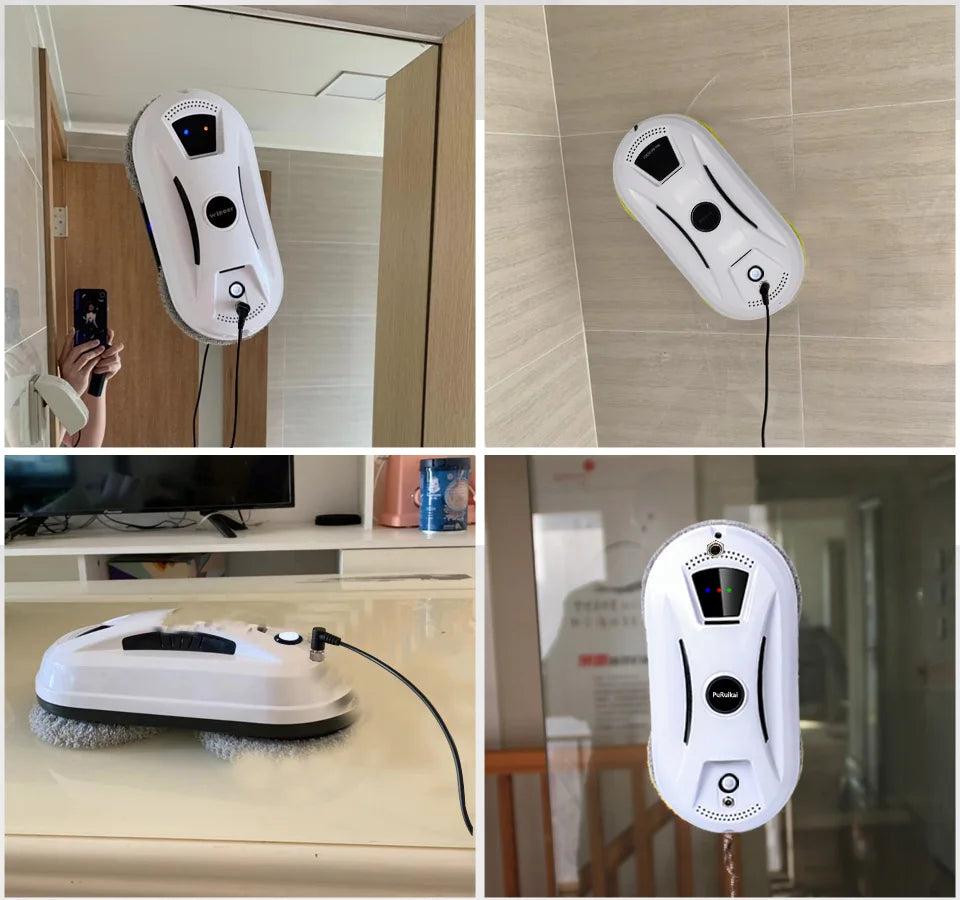 Ultra Thin Window Cleaning Robot – Electric Remote Control Glass Cleaner for Home