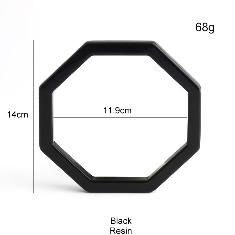 Circle Resin Bag Handles O-Ring DIY Accessories — 2PCS Removable Plastic Wallet Rings