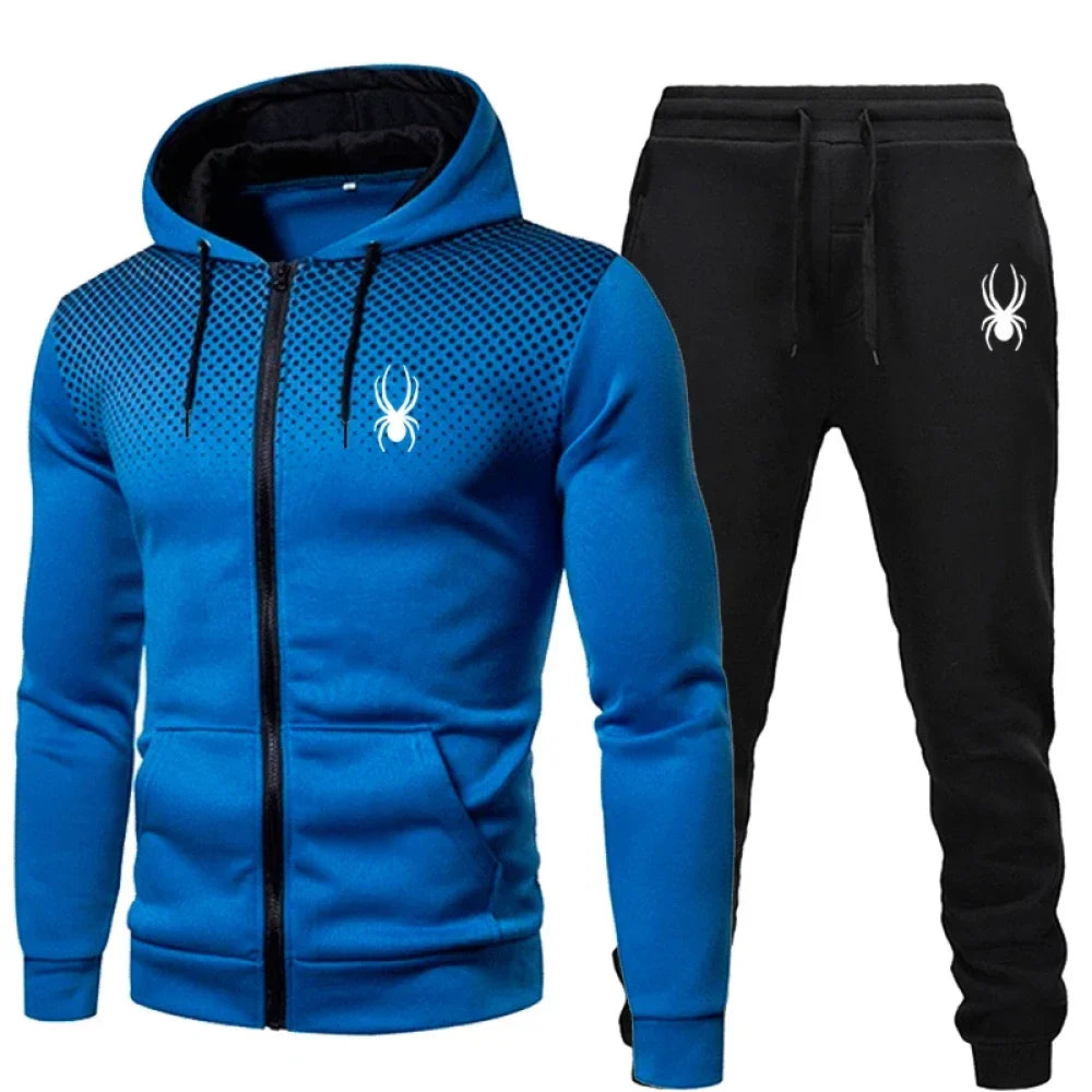 Men's 2-Piece Zip Hoodie Tracksuit — Matching Hoodie & Jogger Set