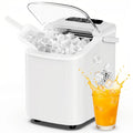 JHK Portable Countertop Ice Maker – 9 Ice Cubes in 6 Min, 26.5 lbs/24Hr, Scoop & Basket Included