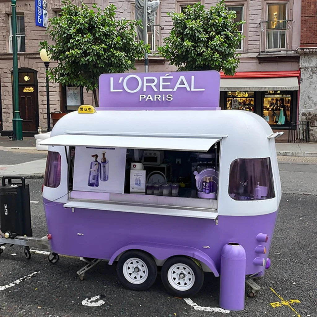 Customized Gelato & Ice Cream Vending Cart — Fully Equipped Mobile Food Trailer