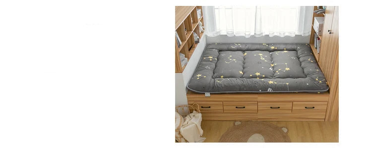 Foldable 7cm Tatami Floor Mattress – Thick Futon Sleeping Pad, Single & Double, Dorm & Home Nap