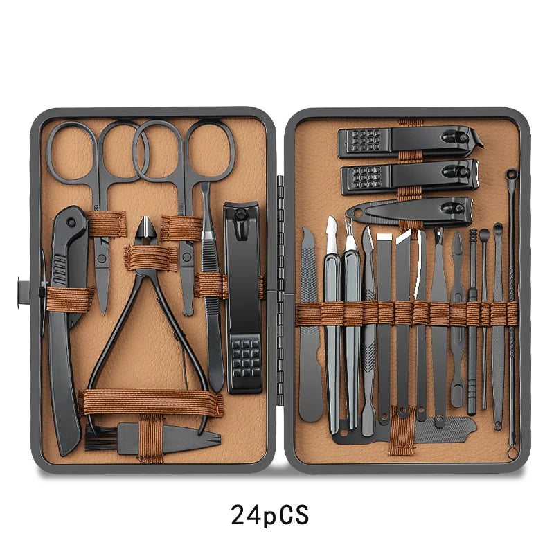 Stainless Steel Nail Clipper & Pedicure Set — Multi-Pack