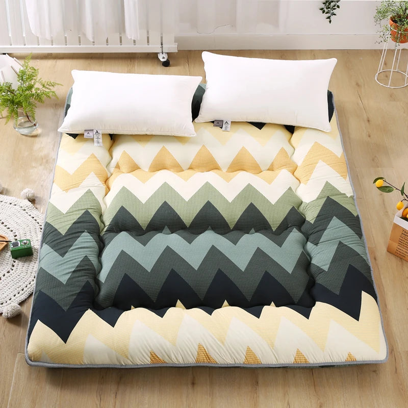 Japanese Thickened Tatami Floor Mat – Soft Cushion, Foldable Lazy Home Sleeping Pad, Bedroom Artifact